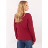 Dámska blúzka over size bordová RV-BZ-A823.49 (Farba Bordová, Veľkosť ONE SIZE)