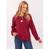 Dámska blúzka over size bordová RV-BZ-A823.49 (Farba Bordová, Veľkosť ONE SIZE)