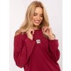 Dámska blúzka over size bordová RV-BZ-A823.49 (Farba Bordová, Veľkosť ONE SIZE)