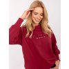 Dámska blúzka over size bordová RV-BZ-A825.48 (Farba Bordová, Veľkosť ONE SIZE)