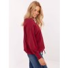 Dámska blúzka over size bordová RV-BZ-A825.48 (Farba Bordová, Veľkosť ONE SIZE)