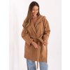 Dámsky kabát farba hnedá camel kód IT-PL-A9587.00 : na temu obdobie Jeseň / zima (Farba Hnedá camel, Veľkosť ONE SIZE)