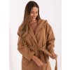 Dámsky kabát farba hnedá camel kód IT-PL-A9587.00 : na temu obdobie Jeseň / zima (Farba Hnedá camel, Veľkosť ONE SIZE)