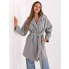 Dámsky kabát farba sivá kód IT-PL-A9587.00 : na temu obdobie Jeseň / zima (Farba Sivá, Veľkosť ONE SIZE)