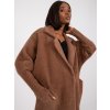 Dámsky kabát farba hnedá kód MBM-PL-1517.00P : na temu obdobie Jeseň / zima (Farba Hnedá, Veľkosť ONE SIZE)
