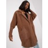 Dámsky kabát farba hnedá kód MBM-PL-1517.00P : na temu obdobie Jeseň / zima (Farba Hnedá, Veľkosť ONE SIZE)