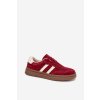 Dámske semišové tenisky na platforme bordové sylviona / 25SP18-9473 WINE (Veľkosť 36)