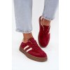 Dámske semišové tenisky na platforme bordové sylviona / 25SP18-9473 WINE (Veľkosť 36)
