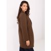 Dámsky kabát farba hnedá kód IT-PL-FL8153.60 : na temu obdobie Jeseň / zima (Farba Hnedá, Veľkosť ONE SIZE)