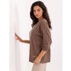 Dámska blúzka over size hnedá RV-BZ-A785.58 (Farba Hnedá, Veľkosť ONE SIZE)