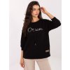Dámska blúzka over size čierna RV-BZ-A785.58 (Farba Čierna, Veľkosť ONE SIZE)