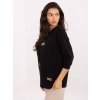 Dámska blúzka over size čierna RV-BZ-A785.58 (Farba Čierna, Veľkosť ONE SIZE)