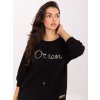 Dámska blúzka over size čierna RV-BZ-A785.58 (Farba Čierna, Veľkosť ONE SIZE)