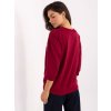 Dámska blúzka over size bordová RV-BZ-A891.21P (Farba Bordová, Veľkosť ONE SIZE)