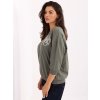 Dámska blúzka over size khaki RV-BZ-A891.21P (Farba Khaki, Veľkosť ONE SIZE)