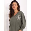 Dámska blúzka over size khaki RV-BZ-A891.21P (Farba Khaki, Veľkosť ONE SIZE)