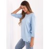 Dámska blúzka over size svetlo-modrá RV-BZ-A804.05P (Farba Svetlo-modrá, Veľkosť ONE SIZE)