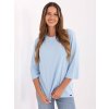 Dámska blúzka over size svetlo-modrá RV-BZ-A804.05P (Farba Svetlo-modrá, Veľkosť ONE SIZE)