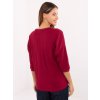Dámska blúzka over size bordová RV-BZ-A820.27P (Farba Bordová, Veľkosť ONE SIZE)
