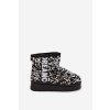 Detské snehule členkové topánky zateplené s flitry černo-strieborné erebbica / 20224-2C/3C BLACK (Veľkosť 26)
