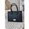 Kabelka s reliéfním vzorem nobo bag6150-020 čierne / BAG6150-020 CZARNY (Veľkosť Uni)