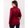 Dámsky kabát farba bordová kód IT-PL-5792.33 : na temu obdobie Jeseň / zima (Farba Bordová, Veľkosť ONE SIZE)