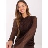 Dámska blúzka formálny štýl hnedá IT-BZ-20167.86 (Farba Hnedá, Veľkosť ONE SIZE)