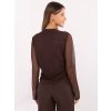 Dámska blúzka formálny štýl hnedá IT-BZ-20167.86 (Farba Hnedá, Veľkosť ONE SIZE)