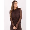 Dámska blúzka formálny štýl hnedá IT-BZ-20167.86 (Farba Hnedá, Veľkosť ONE SIZE)