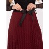 Dámska Plisované sukňa bordová kód 24-TemU-H/M-MI-SD-121402.59 (Farba Bordová, Veľkosť ONE SIZE)