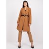 Dámsky kabát farba hnedá camel kód DHJ-PL-2861.91 : na temu obdobie Jeseň / zima (Farba Hnedá camel, Veľkosť ONE SIZE)