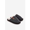 Pánské papuče s teplým kožúškom čierne darielle / BJJ9726 BLACK (Veľkosť 40)