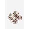 športové tenisky Detské leoparda béžove amelle / 1689-1A/2A/3A BROWN/LEO (Veľkosť 21)