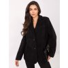Dámsky kabát farba čierna kód IT-PL-FL7696.16 : na temu obdobie Jeseň / zima (Farba Čierna, Veľkosť ONE SIZE)