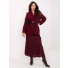 Dámsky kabát farba bordová kód IT-PL-FL7696.16 : na temu obdobie Jeseň / zima (Farba Bordová, Veľkosť ONE SIZE)