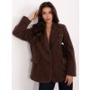 Dámsky kabát farba hnedá kód IT-PL-FL7696.16 : na temu obdobie Jeseň / zima (Farba Hnedá, Veľkosť ONE SIZE)