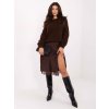 Dámsky sveter farba Tmavo-hnedá kód IT-SW-72806.75 (Farba Tmavo-hnedá, Veľkosť ONE SIZE)