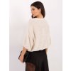 Dámsky sveter farba Svetlo-béžová kód IT-SW-72987.00 (Farba Svetlo-béžová, Veľkosť ONE SIZE)