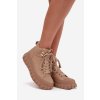 Dámske zateplené čižmy trapery na platforme camel carenna / 24BT26-7376 CAMEL (Veľkosť 39)