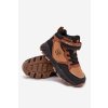 Zimní trekové boty pro děti na suchý zip zateplené camel Miravie (Veľkosť 32)