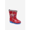 Detské holínky hasič červené breezly / 15584 CZERWONY (Veľkosť 22/23)