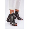 Kožené Krajky Botky Maciejka 05420-01 Černé (Veľkosť 36)