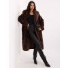 Dámsky kabát farba hnedá kód IF-PL-G230121.98P : na temu obdobie Jeseň / zima (Farba Hnedá, Veľkosť ONE SIZE)