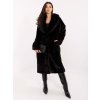 Dámsky kabát farba čierna kód IF-PL-G230121.98P : na temu obdobie Jeseň / zima (Farba Čierna, Veľkosť ONE SIZE)