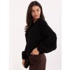 Dámsky sveter farba Čierna kód MI-SW-1610.18 (Farba Čierna, Veľkosť ONE SIZE)
