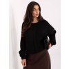 Dámsky sveter farba Čierna kód MI-SW-1610.18 (Farba Čierna, Veľkosť ONE SIZE)