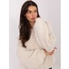 Dámsky sveter farba Svetlo-béžová kód MI-SW-1610.18 (Farba Svetlo-béžová, Veľkosť ONE SIZE)