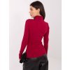 Dámska blúzka s golfom bordová RV-BZ-A1046.75 (Farba Bordová, Veľkosť S/M)