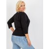 Dámska blúzka plus size čierna RV-BZ-8554.01P (Farba Čierna, Veľkosť ONE SIZE)