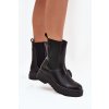 Dámské botky chelsea na platformě a plochém podpatku černé Ravessa (Veľkosť 36)